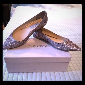 Jimmy Choo Size 41 Tea Rose Romy Flat worn ONCE!